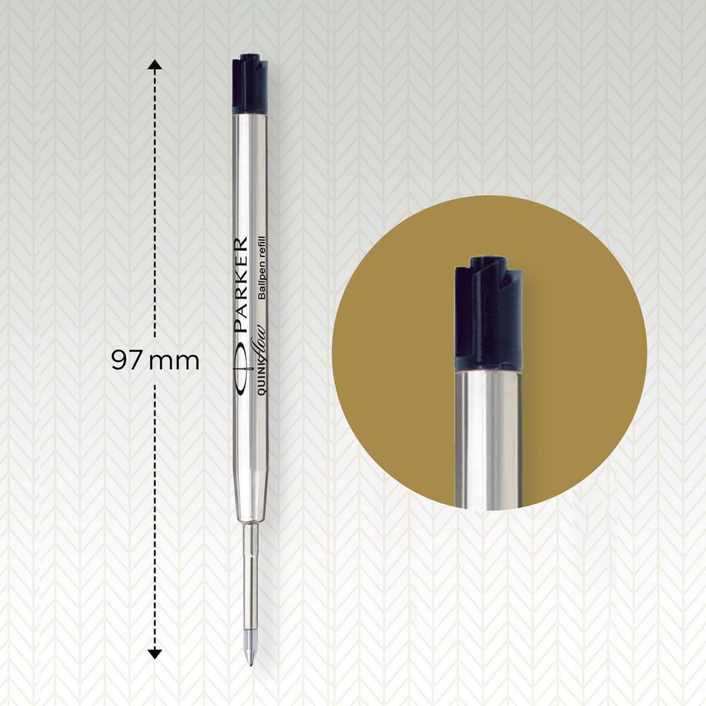 Стандартный стержень для шариковой ручки PARKER, черный, 1 шт., черный, B Bold, стержень для шариковой ручки, оригинальный импортный продукт 1950366, 1,2 мм, на масляной основе