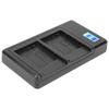 Charger with LCD Display Screen Double Slot Charging Suitable for LI‑50B Camera Battery