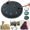 6 Inch 11 Notes Handpan Drum with Drum Bag Music Book Drum Mallets Percussion Instruments for Yoga Meditation Unique Gift