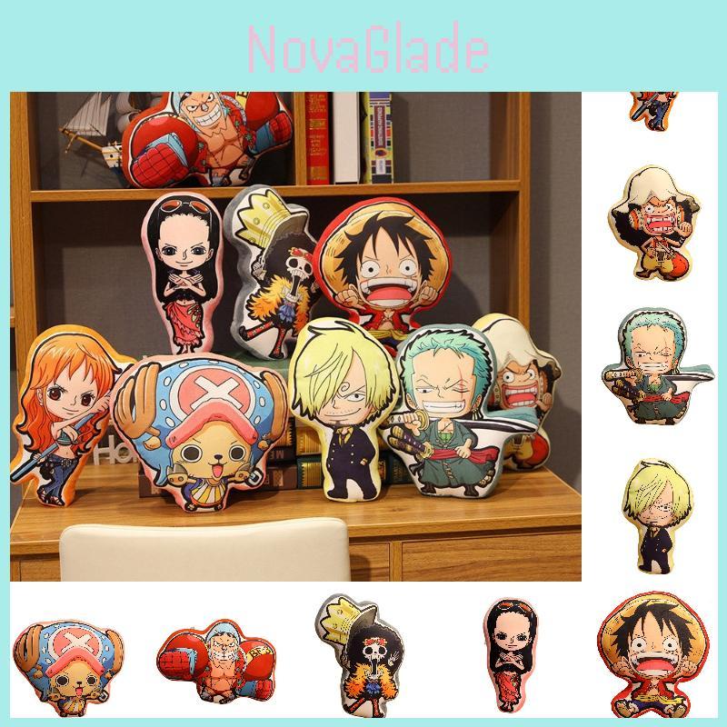 Soft One Piece Pirate Plush Toy Stuffed Pillow Luffy Sanji Nami Robin Brook Frankie Characters)