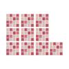 10Pcs Kitchen Bathroom Gel Tile Stickers Self Adhesive Mosaic Stickers Creative Glass Brick Wallpaper