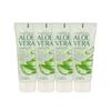 (4ea) Foodaholic Aloe Vera Soothing Gel 100ml/Tube Portable Contains Centella Asiatica Extract, Soothing, Quick Moisturizing