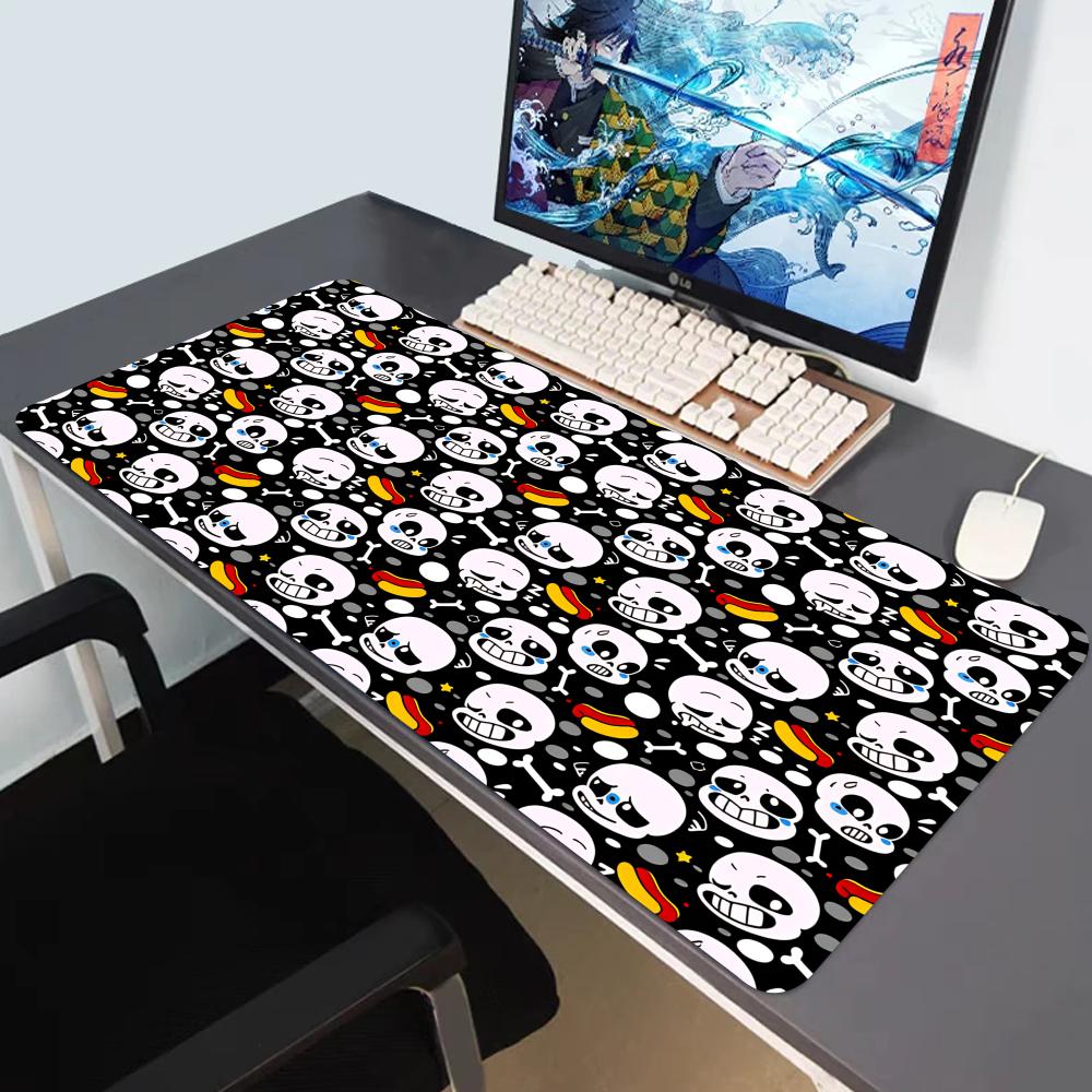 HYBXAXC Computer Laptop Mousepad Undertale Large Gaming Mouse Pad Keyboard Pads Deskmat PC Gamer Mouse Mat Silicone Mausepad