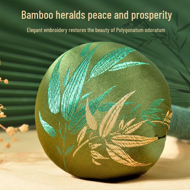 Зеленый бамбуковый лист атласный полынный массажный молоток для здоровья