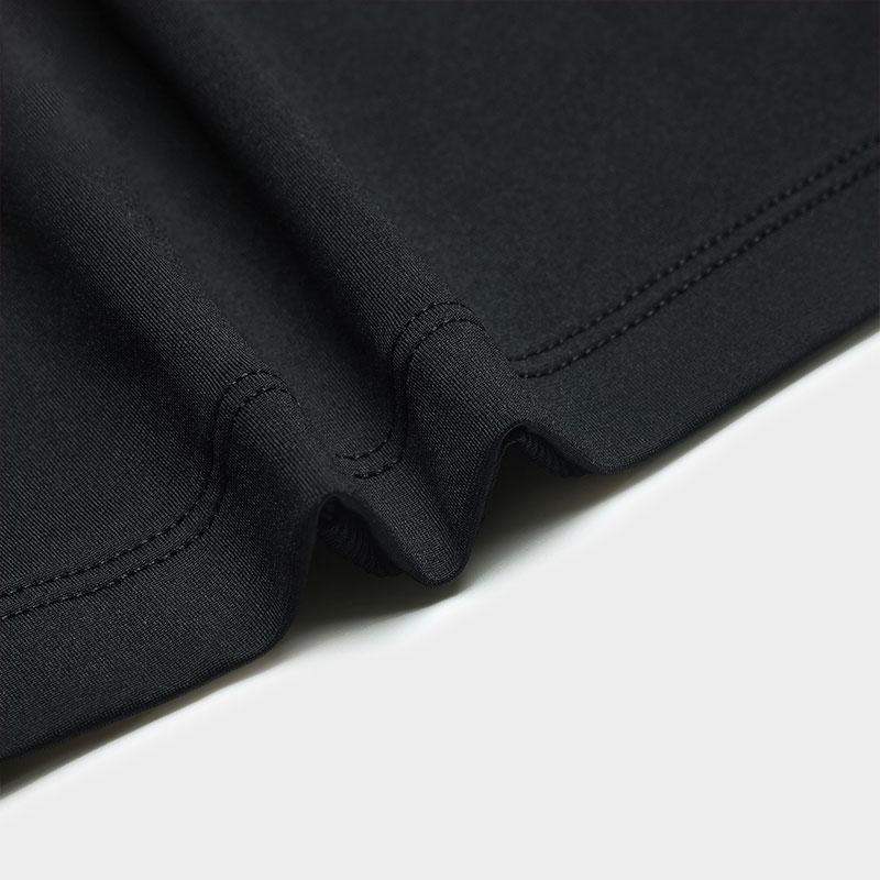 Fila Color Block Stand Collar Golf Stretch Knit Long Sleeve T-Shirt Women Tops Deep-Black A11W415202F-BK