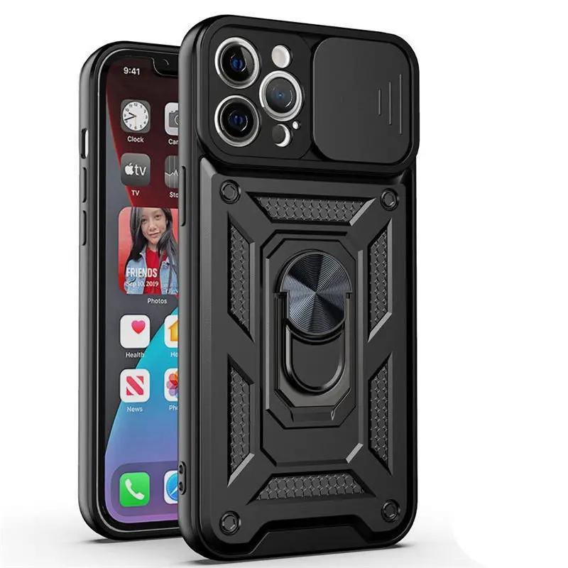 Чехол Armor Shockproof Magnetic Ring Stand Holder для iPhone 13 12 11 14 Pro Max X XR XS Max 12 13 Mini 7 8 Plus 11Pro Back Cover