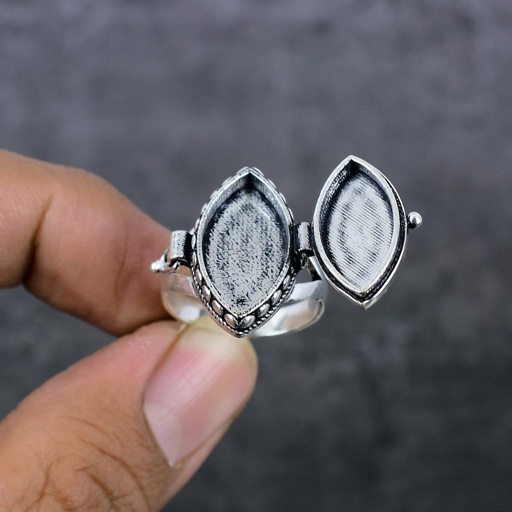 Традиционный вид ювелирных изделий ручной работы из стерлингового серебра кольцо Poison размер 9 O7B84