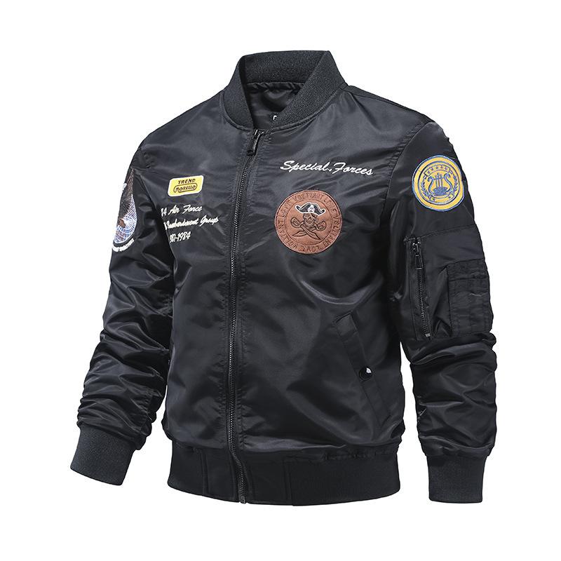 Вышитая куртка с хлопком/тонким хлопковым пальто ВВС Ma1 Pilot Jacket Мужская летная куртка