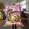 Halloween fantasy comedy adventure cartoon movie Scooby-Doo blanket soft home furnishing nap decoration four seasons warm Sherpa blanket U2