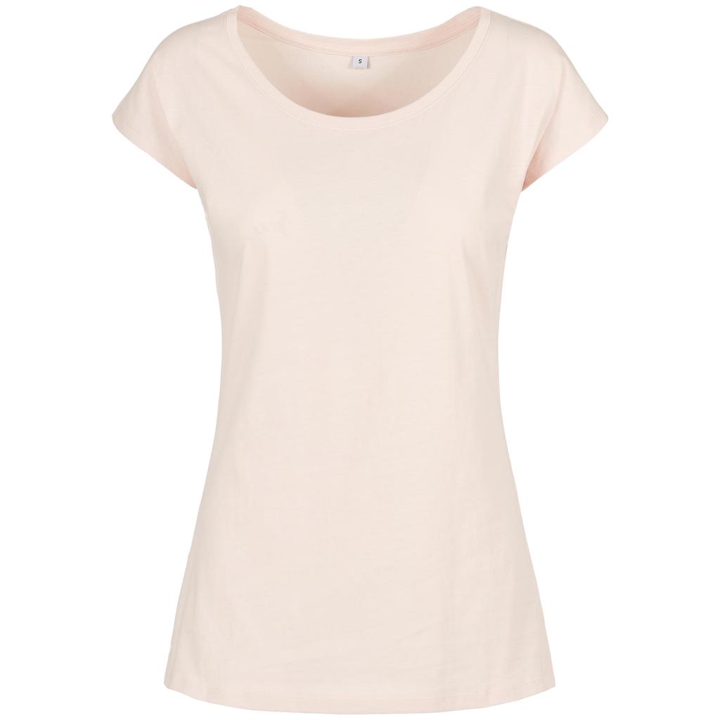 Build Your Brand Womens/Ladies Wide Neck T-Shirt