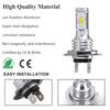 2*H7 LED Car Headlight Bulbs DC 12-24V Xenon White Daytime Running Lights High Low Beam 55W 8000LM 6000K Super Bright Car Lights
