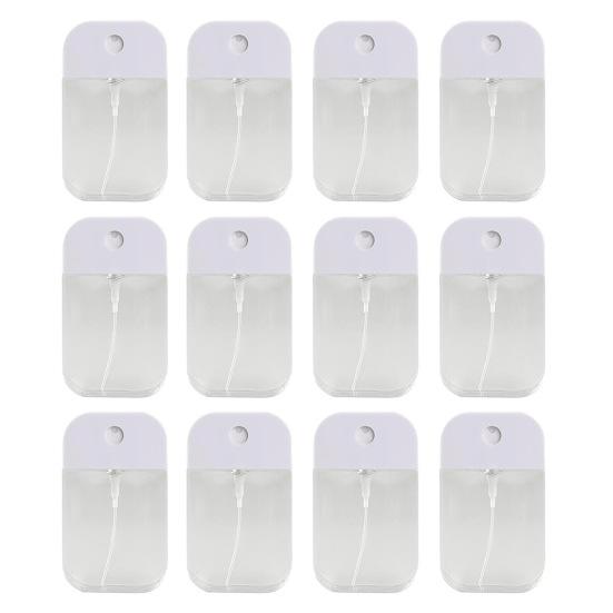 12 шт. 50 мл флаконы для духов, многоразовые, для путешествий, портативные, с дизайном карты, прозрачный женский распылитель с воронкой-капельницей для масел, косметики