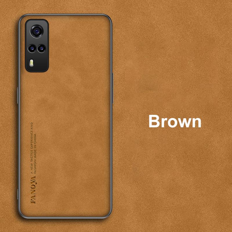 Роскошный чехол для телефона из искусственной кожи для Vivo Y31 Y51 Y53S Y52 Y52S, матовый силиконовый защитный чехол для Vivo Y21 Y21S Y33S Y72 5G