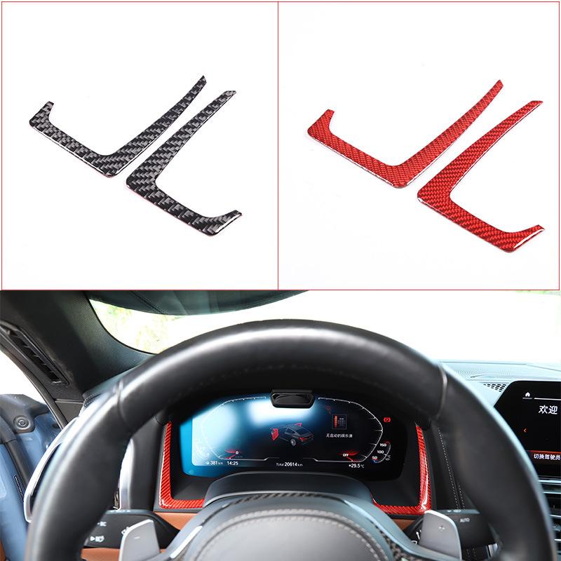 Мягкая наклейка из углеродного волокна в стиле приборной панели автомобиля, боковая наклейка, подходит для BMW 8 серии G14 G15 G16-2023, интерьер автомобиля
