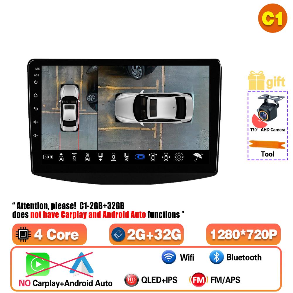 Autoradio Android 16 pour Mitsubishi Grandis 1 2003-2011, unité centrale multimédia vidéo, autoradio BT, navigation GPS, WIFI, 4G, DSP
