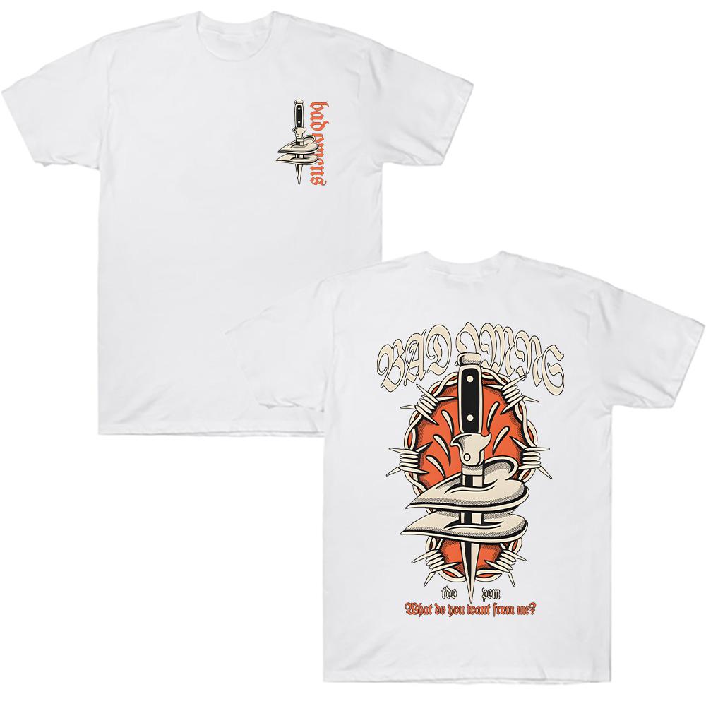 Плохой Unisex Убийца Любви Чего Именно Ты Хочешь От Меня Футболка С Принтом Повседневная Хлопковая Хип-хоп Уличная Одежда Футболка