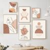 Abstract Woman Face Line Geometric Leaves Posters Canvas Painting Wall Art Print Picture Bedroom Living Room Interior Home Decor