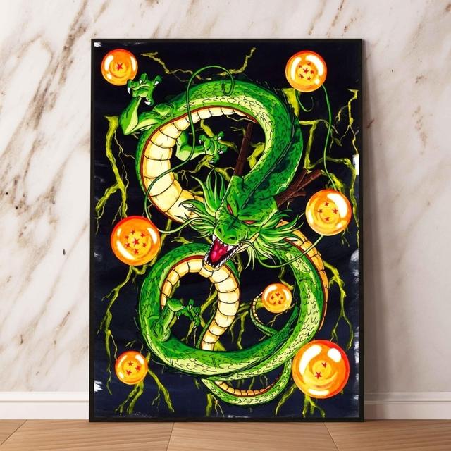 Плакаты и живопись Dragon Ball Carot Shenlong Гостиная Комикс Картина Настенное художественное украшение