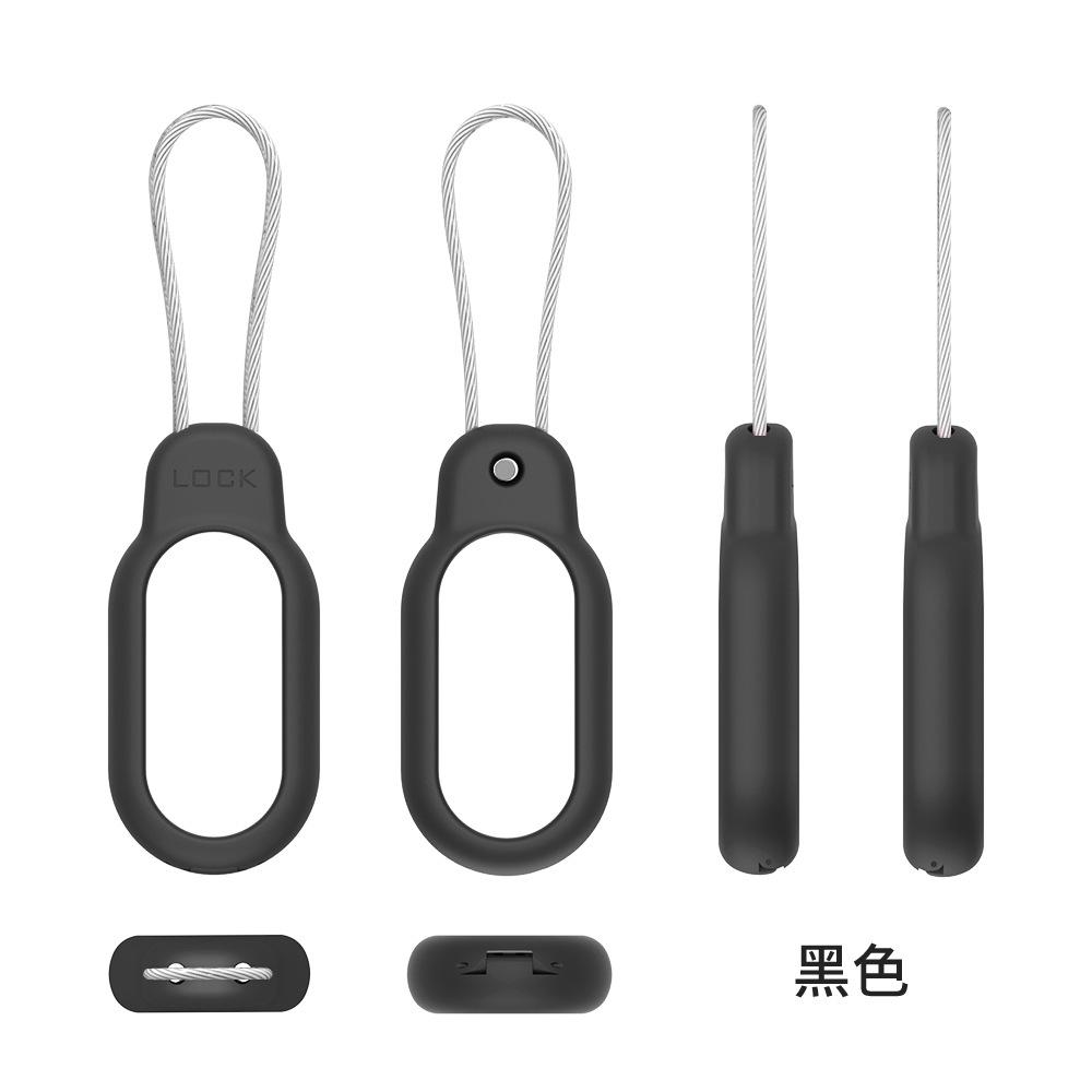 For Samsung SmartTag2 Case with Wire Cable - Secure GPS Tracker Holder Cover for Keys, Wallet, Luggage Anti-fall Case