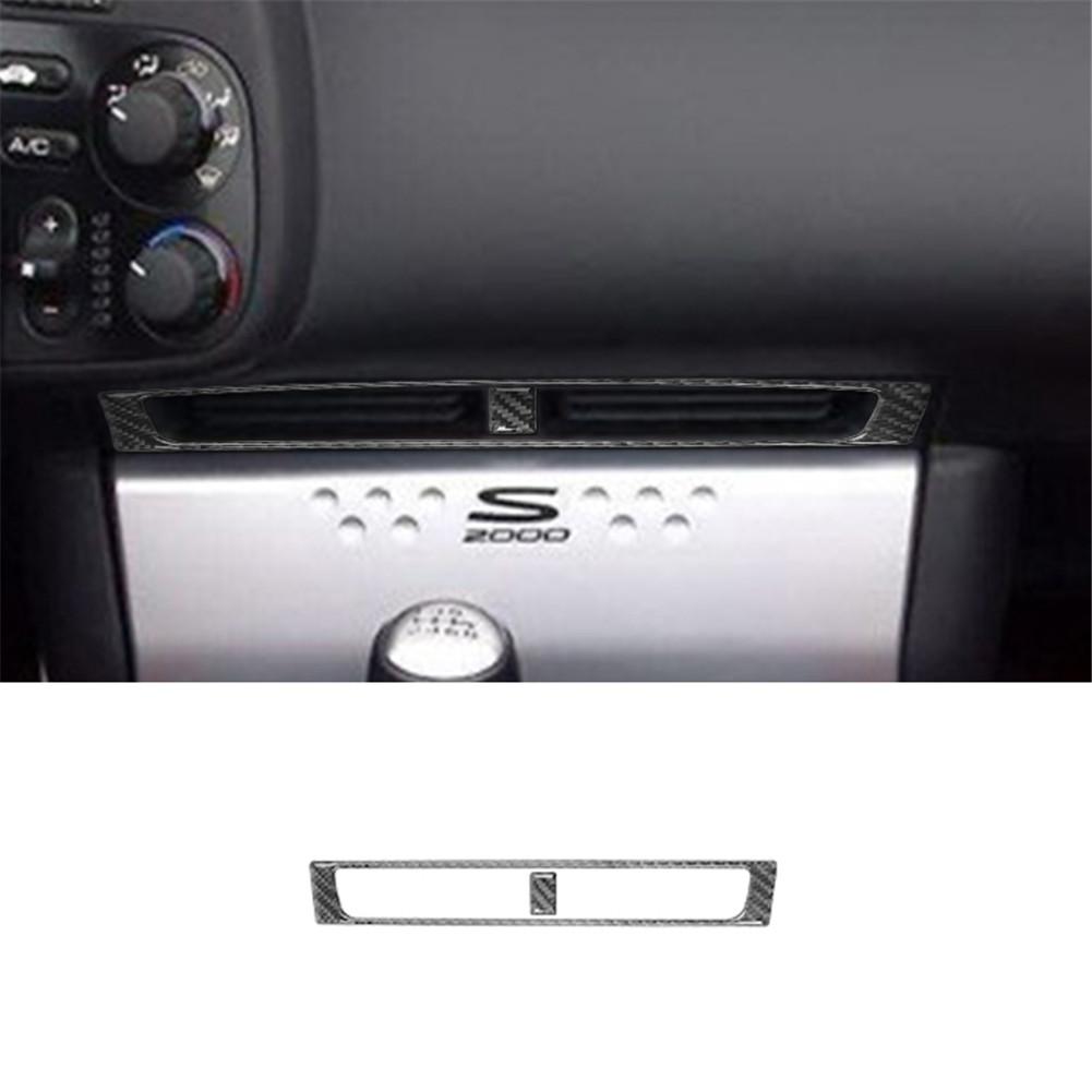 Автомобильная внутренняя дверная ручка, кнопка водителя, центральная панель переключения передач для Honda S2000 2000-2009, стиль из углеродного волокна