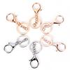 10Pcs Diy Key Rings Key Chain Jewelry Findings Lobster Clasp Keyring Making
