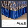 2/3 шт. Постельное белье, классическое кружевное покрывало королевского синего цвета с принтом, юбка-кровать с резинкой для простыней королевского размера, кровать можно стирать