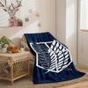 Cartoon Attack On Giant Series Double Sided Flannel 3D Digital Printing Blanket Cover