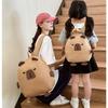 Adorable Japanese Cartoon Style Unisex Kids Backpack Featuring Cute Capybara Design