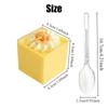 10/20PCS Square Dessert Cups Disposable Dessert Cups Mousse Cake Appetizers Yogurt Wedding Birthday Party Christmas Supplies