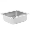 336x336x125mm RV Sink 304 Stainless Steel Large Capacity Scratch Resistant for Camper Yacht Boat