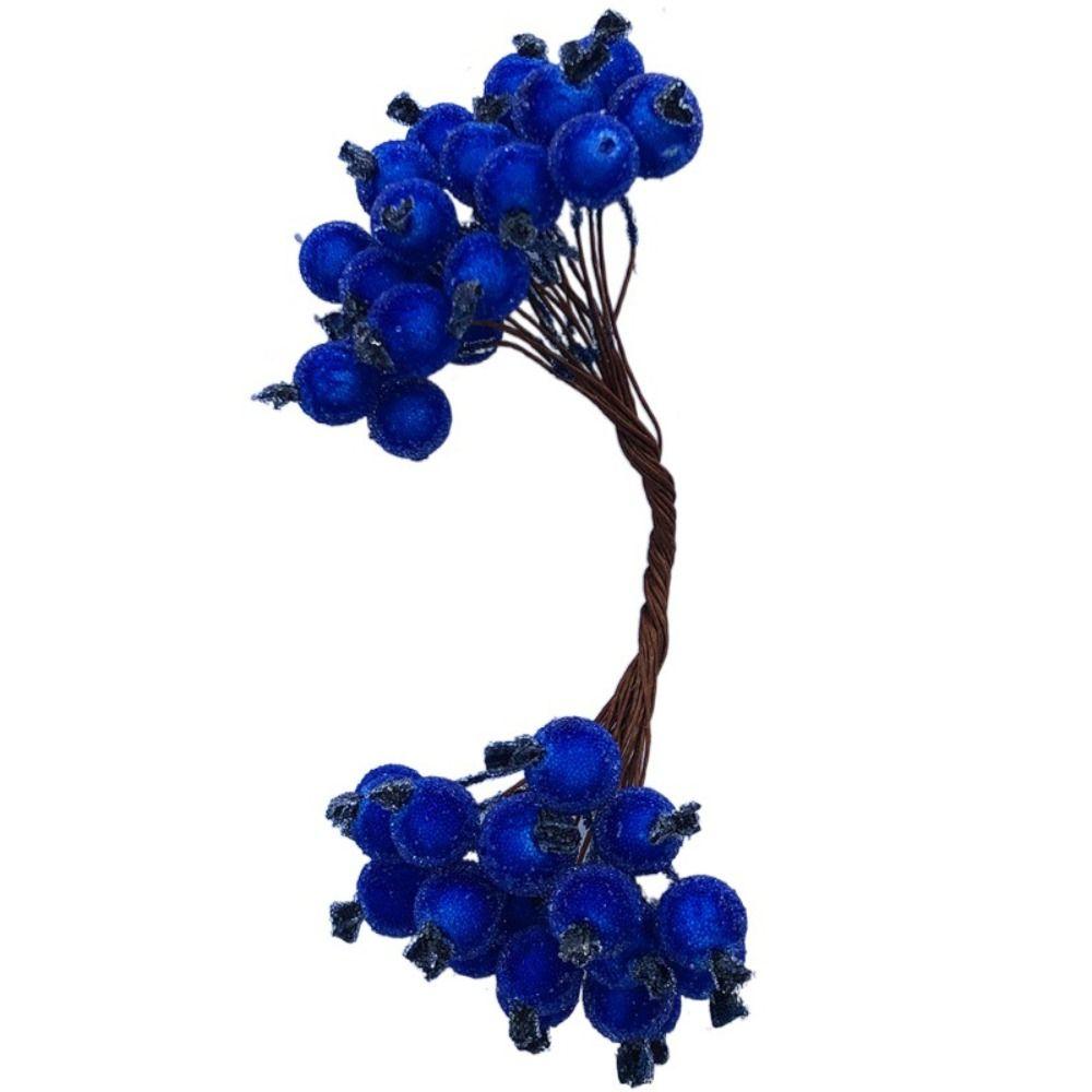 5 пучков гибких ягод, букет, тычинки, двойные головки, мини-искусственные фрукты, свадьба