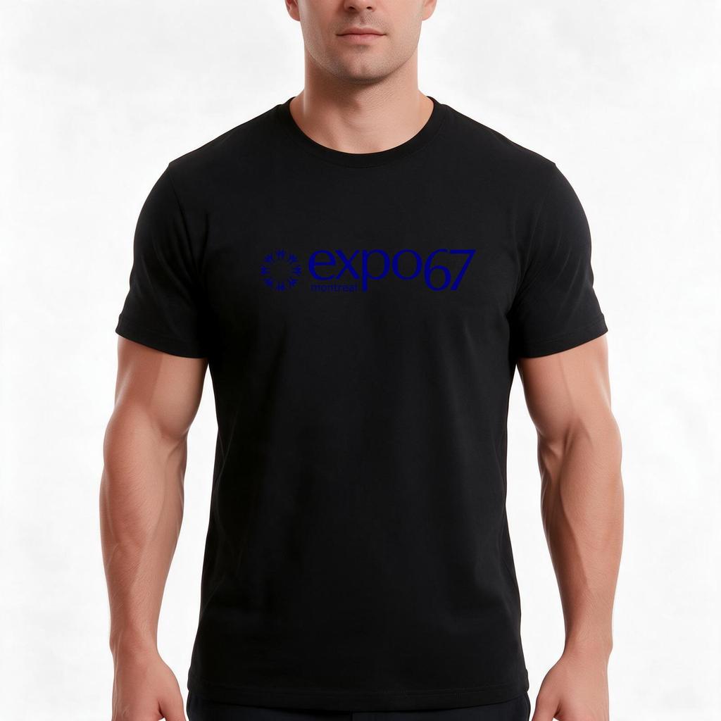 Montreal Worlds Fair Expo 67 Tshirt Summer Casual Cotton Tee Oversized Streetwear Tops Vintage Graphic Print 100 Cotton