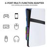 6-портовый USB-хаб, зарядное устройство, адаптер, конвертер, удлинитель для передачи данных для PlayStation 5 Pro/Slim, игровые аксессуары