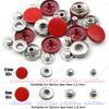 12.5/15Mm Metal Buttons Leather Snap Fasteners Round Duty Sewing Accessories Color Button For Clothes Jackets Bags Leathercrafts