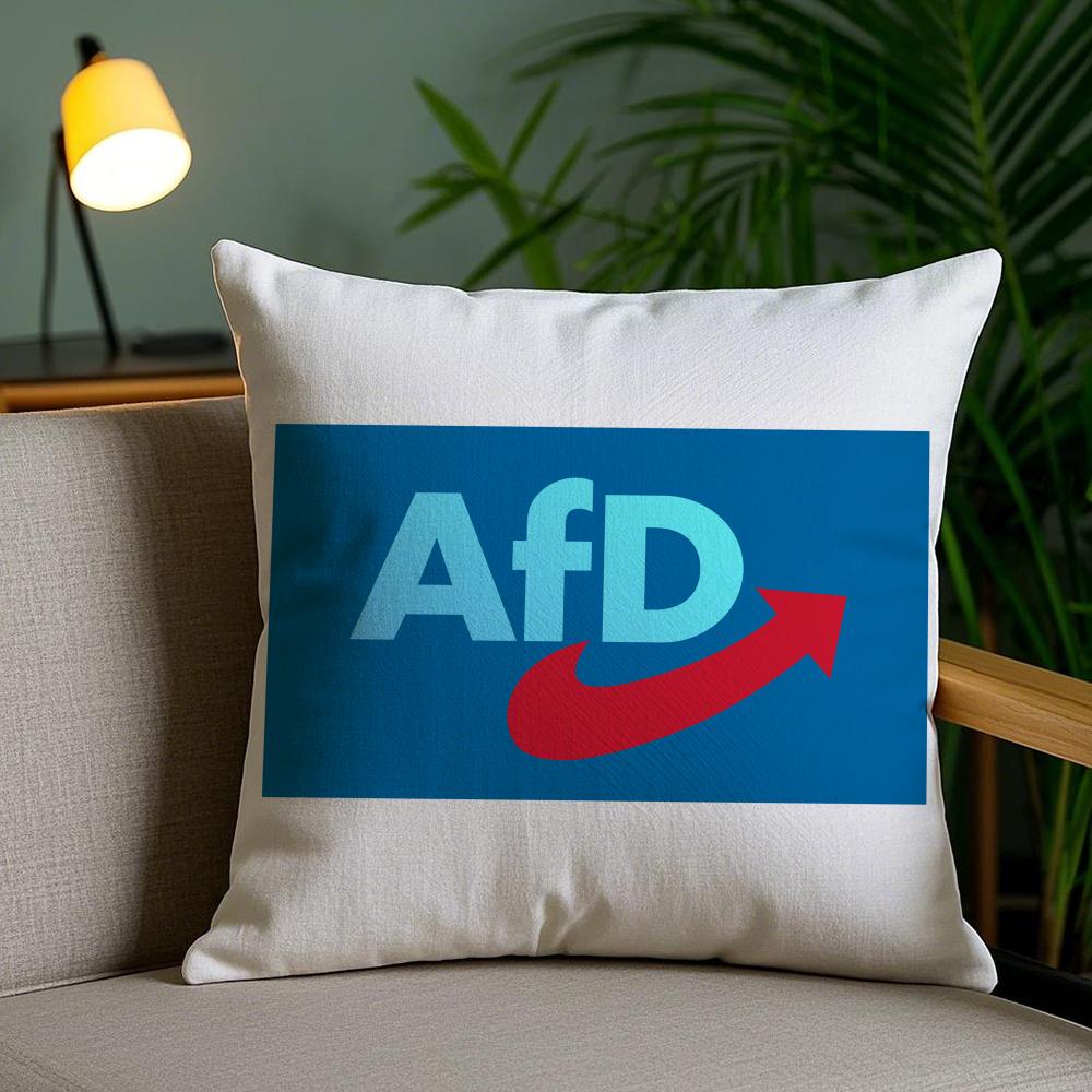 Альтернативная наволочка Afd Germany Плюшевая ткань Мягкая Двусторонняя печать Невидимая молния Чехол для диванной подушки Домашний декор