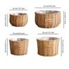 Woven Er Basket Rattan Braided Succulent Storage Garden Plant Pot Manual Fruit Organizer Wedding Party Ornaments