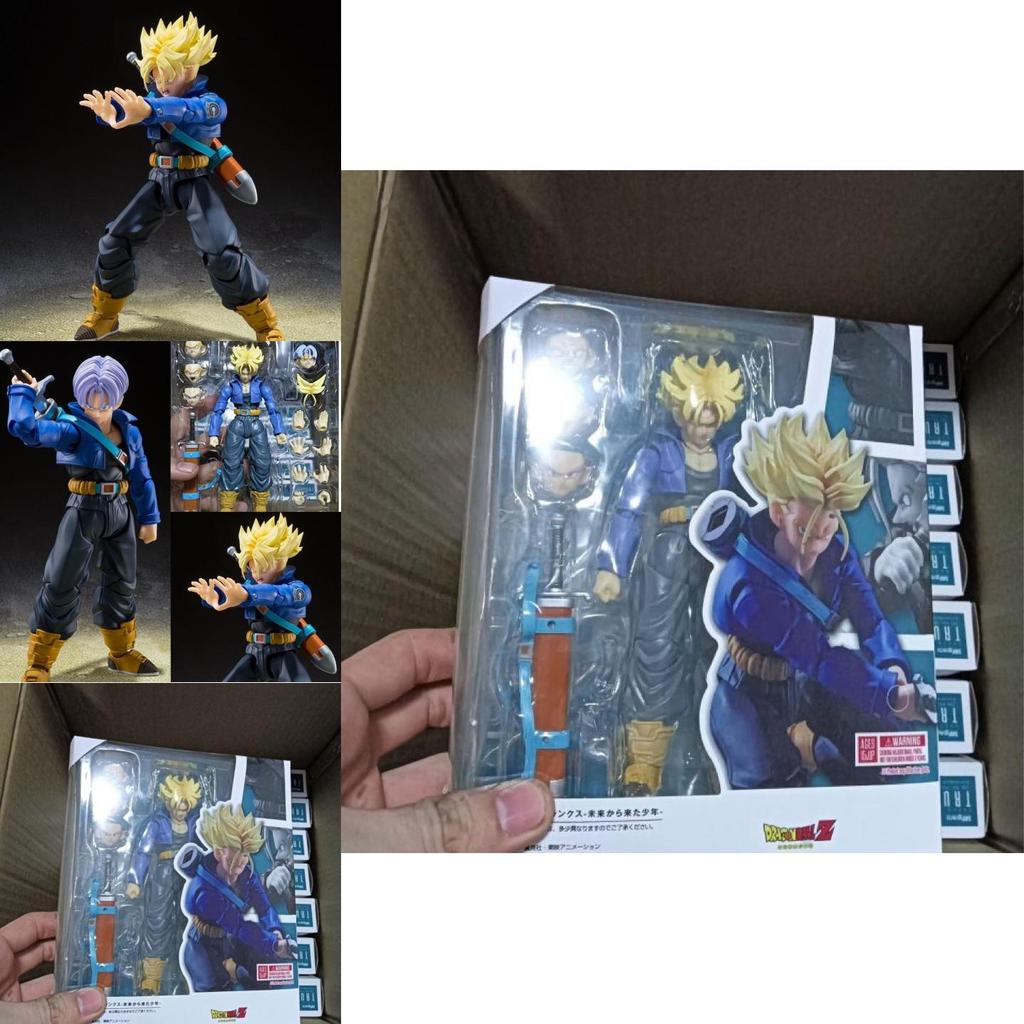 High-quality Shf Trunks Future Boy Pvc Action Figure Super Saiyan Anime Collectible