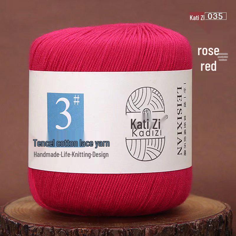 Мерсеризованная хлопковая кружевная пряжа №. 3: Вязание крючком своими руками для детей - Весенне-летний свитер и пальто - Бесплатная доставка