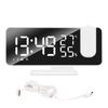 Digital Projection Alarm Clock Large LED Screen Alarm Clock Radio Loud Dual Alarm Clock for Heavy