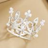 1/50pcs Mini Crown Cake Decoration Tiny Baby Small Pearl Tiara Crown Princess Topper Children Hair Ornaments Party Cake Decors
