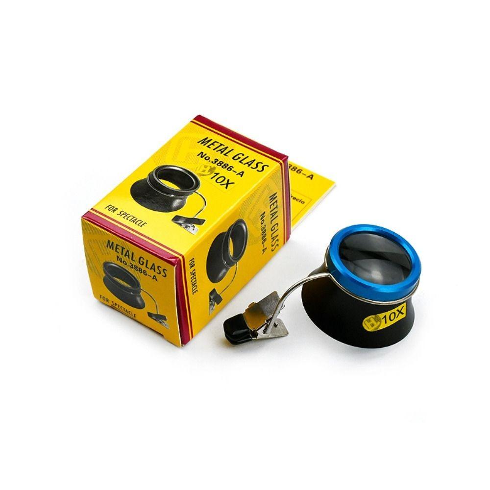 Magnifying Lens Clip-On Eye Loupe Eyeglass Magnifier Watchmakers Repair Tool Eyeglass Magnifier