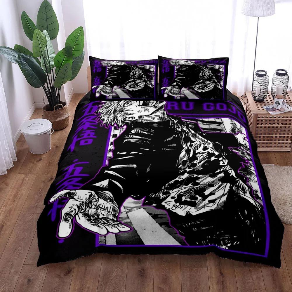 Satoru Gojo Jujutsu Kaisen Duvet Cover Collection King Queen Double Full Twin Single Size With Bed Linen Collection