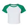 Bella + Canvas Womens/Ladies Baby Micro-Rib Raglan Crop Top