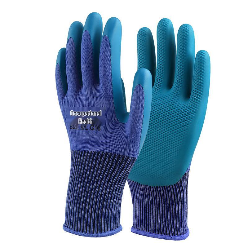 Нитриловые износостойкие нескользящие нейлоновые рабочие перчатки