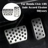 Stainless Steel Car Pedals Gas Brake Clutch Pedal Cover for Honda Civic CRV Jade Accord Elysion Odyssey Parts Accessories