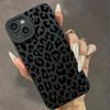 Черный принт Леопардовый графический чехол для телефона для iPhone 17 16 15 14 13 12 11 Pro Max XS XR 7 8 Plus 16E Ударопрочный Мягкий Силиконовый Чехол
