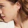Korean Style Geometric Circle Earrings: Elegant, Versatile Ear Jewelry for Women and Students