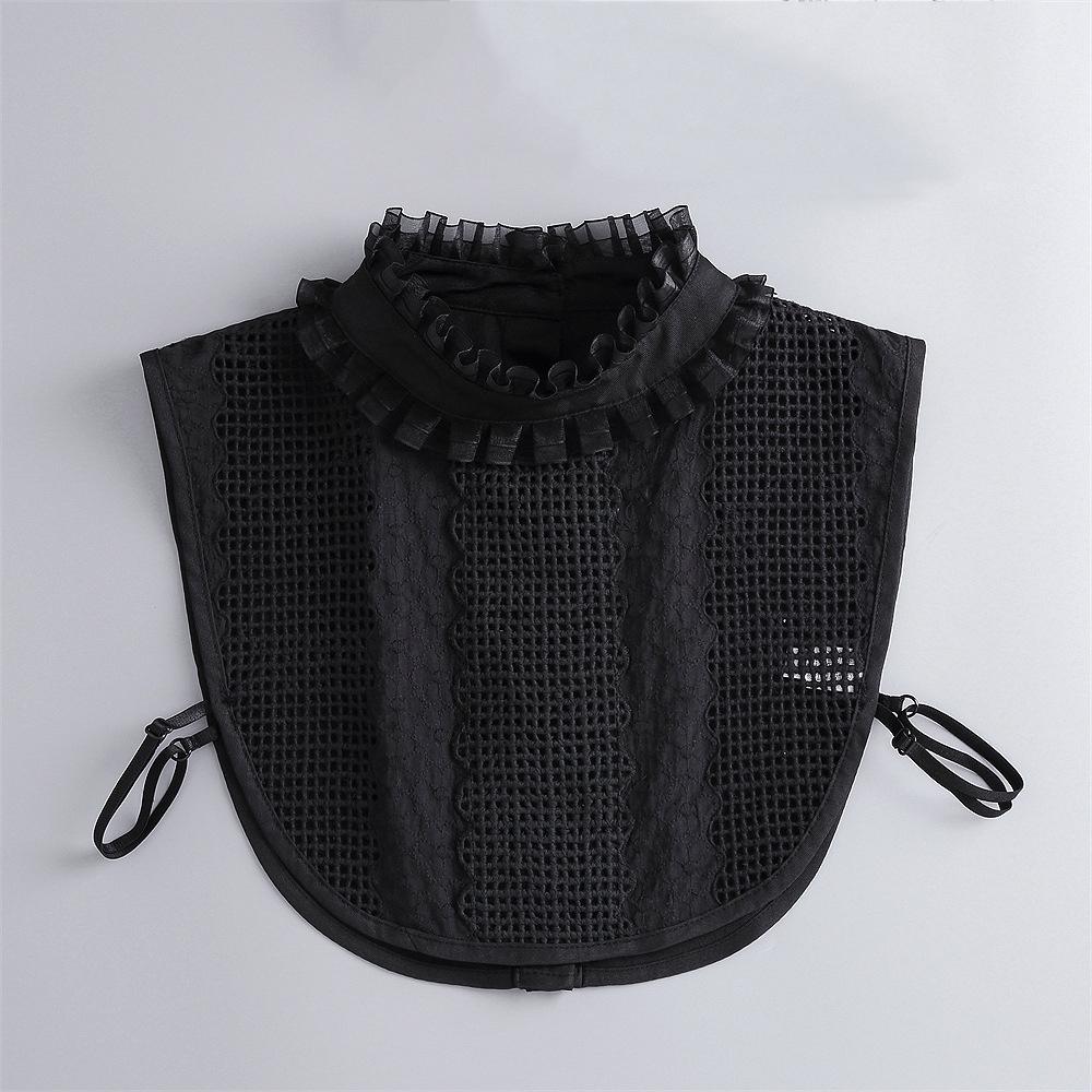 Women Lace Fake Collar Female Vintage Detachable Shirt Collar Neckwear False Collar Lapel Blouse Top Women Clothes Accessories