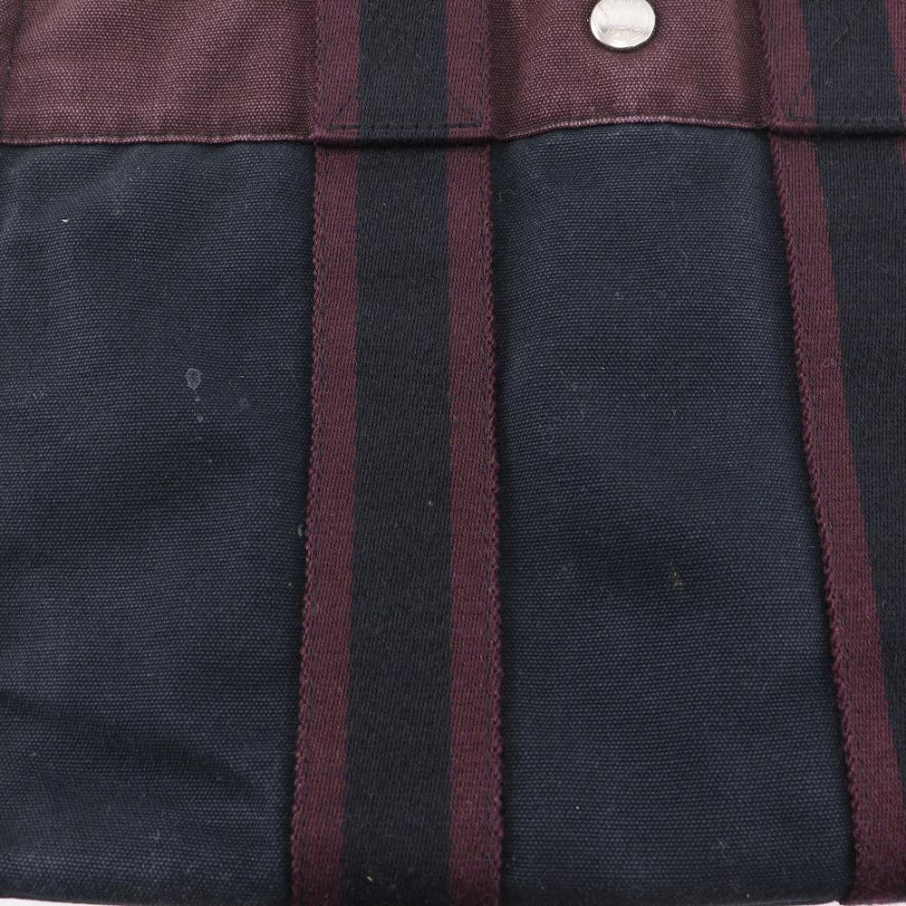 Hermes Сумка Fourre ToutPM Черный / красный хлопок унисекс Б/у