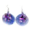 [R3285] - Purple 'Carmen' Earrings - 36 Mm